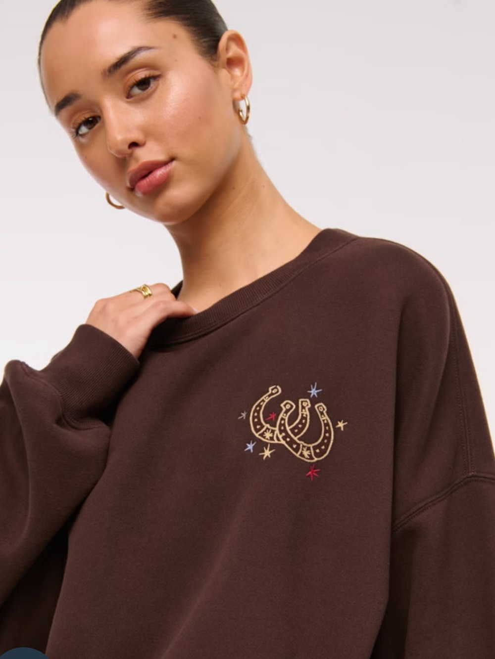 Abercrombie & Fitch Women's Western Sunday Crewneck- Size XL- NWT